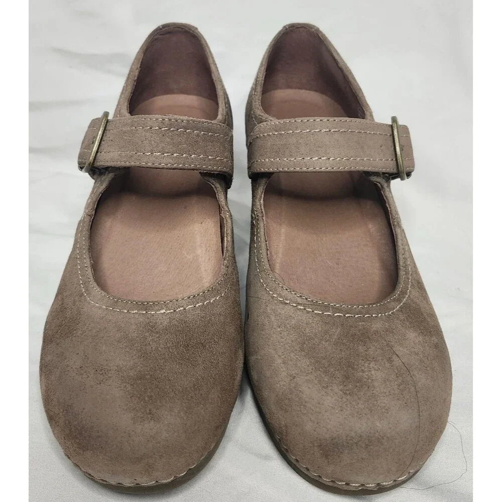 Dansko Sandy Morel Suede Wedge Mary Jane 39 US 8.5-9 Waterproof Comfort - Picture 2 of 8